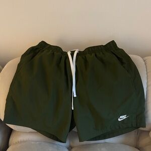 Nike Men's Dark Green Athletic Shorts